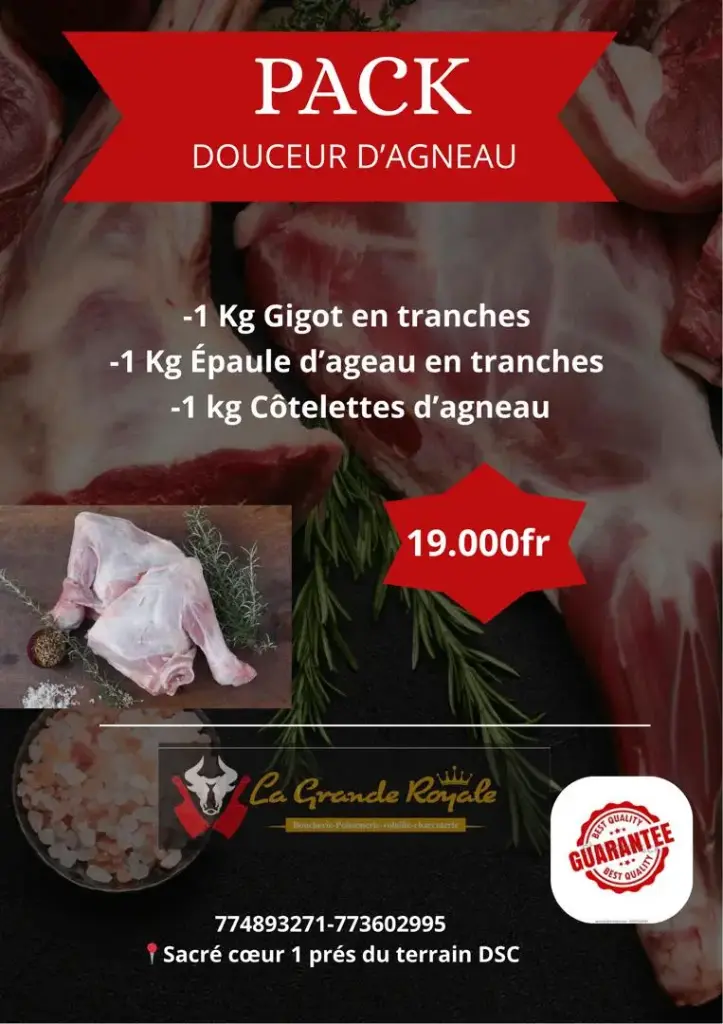 Pack Douceur d'agneau 