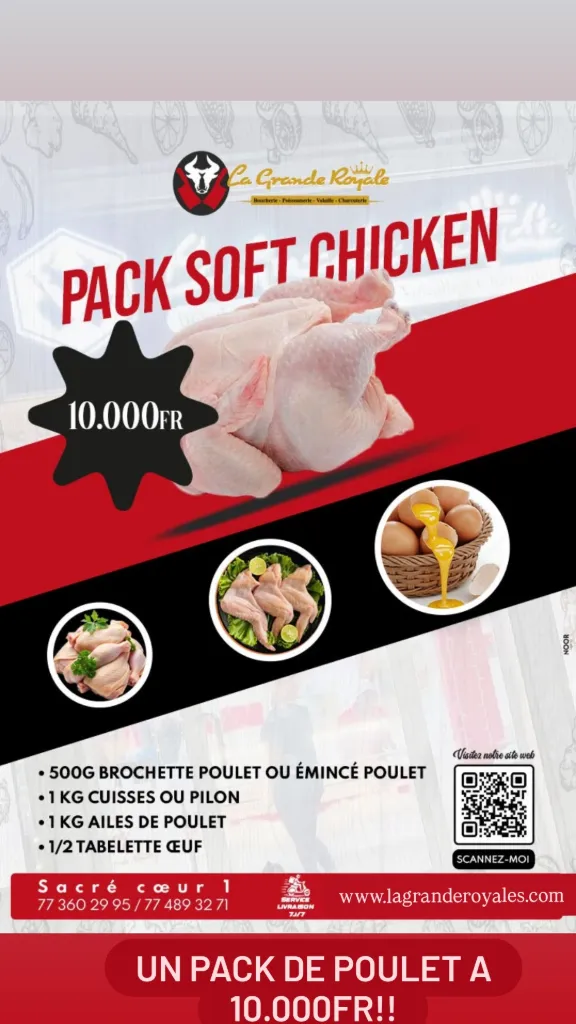 Pack soft chicken