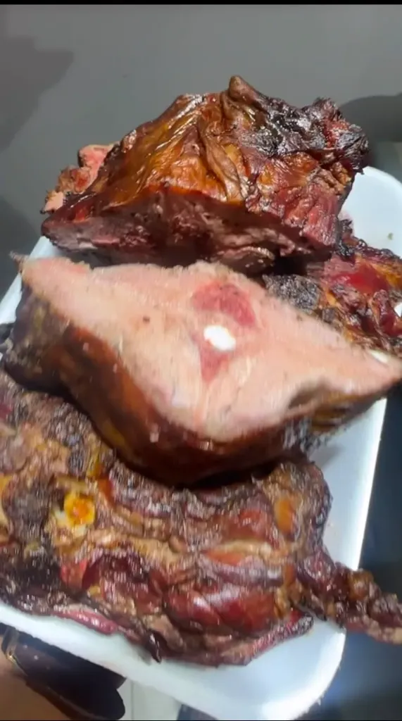 Viande agneau fumée