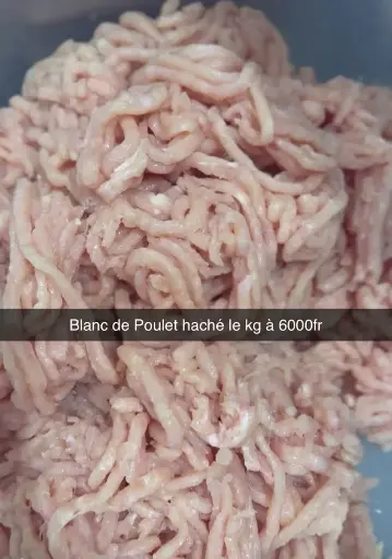 Blanc de poulet haché